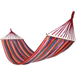 Αιώρα Διπλή Υφασμάτινη Ριγέ Ρετρό Obliq Hammock Double Fabric Striped Colored Retro Hanging