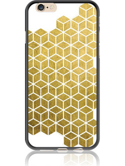 Gold Cubes Θήκη Κινητού Σχέδιο 50038 - iPhone, iPhone 6/6S, Soft TPU Case