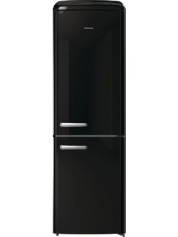 Hisense RB390N4RBD Retro Ψυγειοκαταψύκτης 300lt Full No Frost Υ194xΠ60xΒ66.1cm Μαύρος