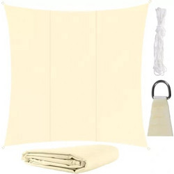 Τετράγωνο Πανί Σκίασης Εκρού 3.6x3.6m SUN SAIL SQUARE Gardlov - Αδιάβροχο