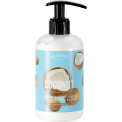 Quickgel Coconut Hand & Body Ενυδατική Κρέμα Σώματος 300ml