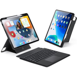 Θήκη iPad Air (2024) 13" / iPad Air (2025) 13" DUX DUCIS Θήκη Tablet, DK Series Συνθετικό Δέρμα, Flip Cover, με Βάση πολλαπλών θέσεων και Αποσπώμενο Πληκτρολόγιο Touchpad μαύρο