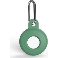 Θήκη σιλικόνης για AirTag Shockproof με γάντζο ασφαλείας Pine Needle Green