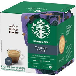 Starbucks Κάψουλες Espresso Roast Συμβατές με Μηχανή Dolce Gusto 12τμχ