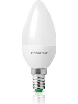 LED ΚΕΡΙ 2.9W E14 6500k 250L ΛΑΜΠΑ MEGAMAN Πακέτο 10 Τεμαχίων - Megaman