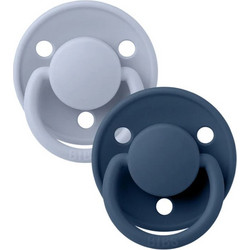 BIBS de Lux Πιπίλες Σιλικόνης 0-36m Dusty Bue Steel 2τμχ