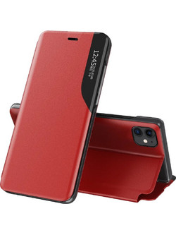 Hurtel Eco Leather View Book Cover Red (iPhone 13 Pro Max)