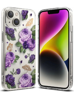 Ringke Fusion Back Cover Transparent Purple Rose (iPhone 14 Plus)
