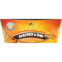 Σνακ Καλαμποκιού Και Σάλτσα Τυριού Ντιπ El Sabor Nacho And Dip Chili Chips And Cheese Sauce