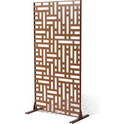 VEVOR Μεταλλικό Πάνελ Ιδιωτικότητας 47" x 76" Καφέ Εξωτερικού Χώρου DLSHWYSPMJS7ZTJD3V0