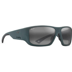 Maui Jim MJ0663 003 Ανδρικά Γυαλιά Ηλίου Ορθογώνια Κοκάλινα Μαύρα με Μαύρο Φακό