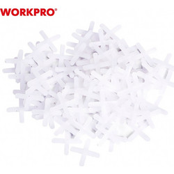 ΠΑΡΕΜΒΥΣΜΑΤΑ ΣΤΑΥΡΟΥ 2mm ΠΛΑΚΙΔΙΩΝ (250τμχ) WP329034 WORKPRO (ΚΑΡΤΕΛΑ)