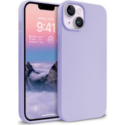 Crong Color Cover Liquid Silicone Case For Iphone 14 Max (Purple) - (CRG-COLR-IP1467-PRP)