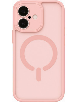 ObaStyle Semiclear Ματ Θήκη MagSafe για iPhone 16 - Ροζ