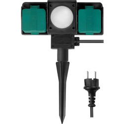 Outdoor Socket 2xSchuko with Sensor Logilink LPS226 2m