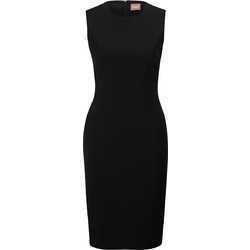 Hugo Boss Dirulah Midi Βραδινό Φόρεμα Μαύρο 50500498-001