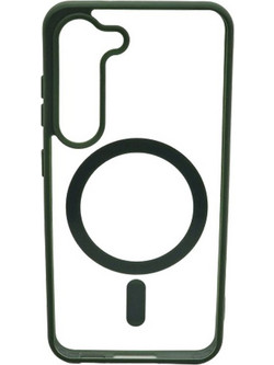 Magsafe Back Cover Σιλικόνης Διάφανο-Πράσινο (Galaxy S23)