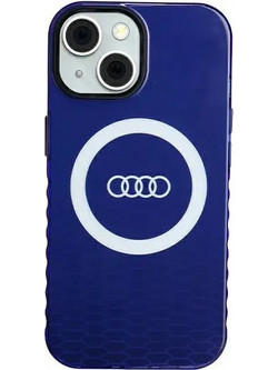 Audi IML Big Logo MagSafe case for iPhone 15 / 14 / 13 - blue - (AUDI000083-0)