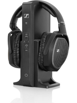 Sennheiser RS-175U Ενσύρματα & Ασύρματα RF Ακουστικά Τηλεόρασης Over Ear με Noise Canceling Μαύρα