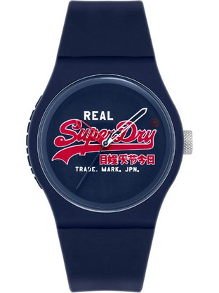 Superdry Urban Ανδρικό Ρολόι με Μπλε Καουτσούκ Λουράκι SYG280UR