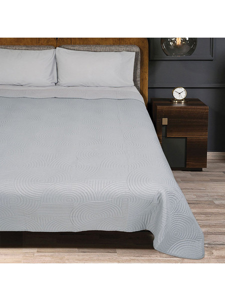 Κουβερλί Ultrasonic Ala Grey - Light Grey 220x240cm