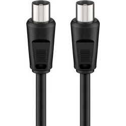 Goobay Καλώδιο Κεραίας Coax Male to Coax Male 5m Black 68150