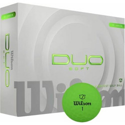 Wilson - DUO Soft Golf Ball - Green - 12 Balls