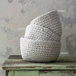 Καλάθι Αποθήκευσης 28x15 Nima Panier Ivory