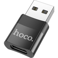 Αντάπτορας Hoco UA17 USB 3.0 σε USB-C με Λειτουργία OTG και Δυνατότητα Φόρτισης 2A/3A 60W Μαύρο - Hoco