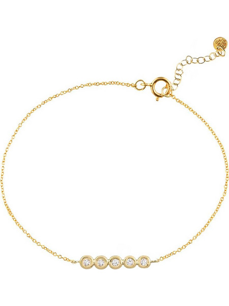 Ekan Χρυσό Βραχιόλι 14K με Διαμάντια