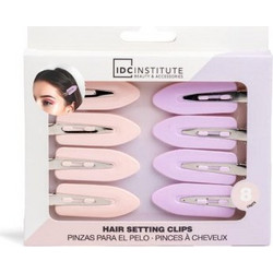 IDC Institute Hair Setting Clips Σετ Κλιπς Μαλλιών Σομόν & Μωβ (90249)
