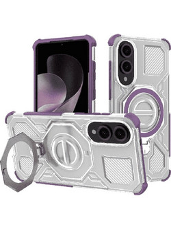 Techsuit - Carbon Shield Pro - Samsung Galaxy S25 Edge - Purple Transparent