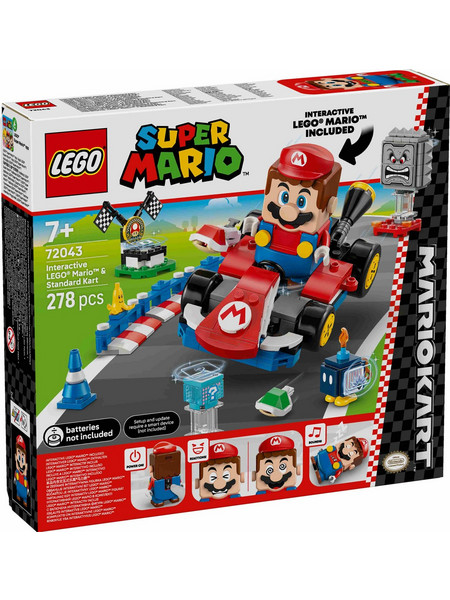 Lego Super Mario Kart Interactive Mario & Standard Kart για 7+ Ετών 72043