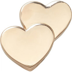 CROCS ΑΞΕΣΟΥΑΡ CHARM'S GOLD DOUBLE HEARTS E69403, ΧΡΥΣΟ, UNISEX