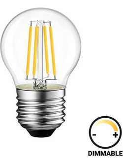 Λαμπτήρας LED G45 Bulb pakoworld dimmable 4W E27 clear