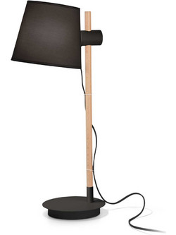 Ideal Lux 272238 Πορτατίφ Ε27 Μαύρο Φ20xΥ66cm