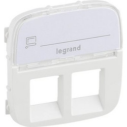 VALENA ALLURE ΠΛΑΚ 2XRJ45 ΕΤΙΚ WHITE LEGRAND - 755485