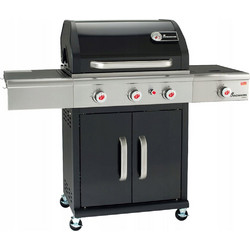 Landmann Triton PTS 3.1 Black Ψησταριά Υγραερίου με 3 Εστίες και Πλαϊνό Μάτι 13.5kW Επιφάνειας 65x44cm 12942