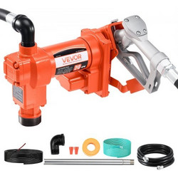 VEVOR Αντλία Μεταφοράς Καυσίμων 12V DC 20 GPM με Σωλήνα & Ακροφύσιο για Βενζίνη και Πετρέλαιο FBBMG20GPM14HBWK1001V9