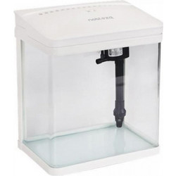 Nobleza Fishtank Ενυδρείο Ψαριών με Φωτισμό & Φίλτρο 14lt Λευκό