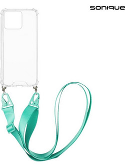 Sonique Armor Clear Θήκη Σιλικόνης με Strap (Honor X8b) Γαλάζιο