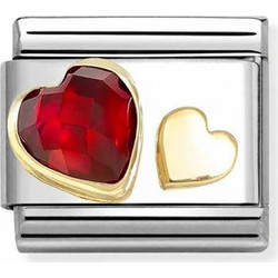 Nomination Composable Classic Unisex Link Red Heart 030613/05