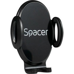 Spacer SPCH-GRV-CLIPS Βάση Κινητού Αυτοκινήτου με Ρυθμιζόμενα Άγκιστρα Μαύρη