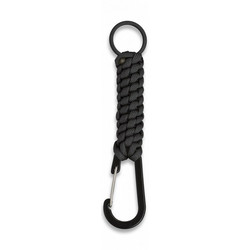 Μπρελόκ Albainox Snap Hook With Paracord And Ring Black, 33947-NE