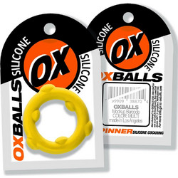 Oxballs Spinner Cockring Ελαστικό Δαχτυλίδι Πέους Σιλικόνης 5.1cm Κίτρινο