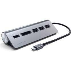 Satechi ST-TCHCRM USB Hub 3.0 USB-C με 5 Θύρες USB-A / Card Reader