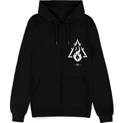 Difuzed Diablo IV Sorcerer Sigil Ανδρική Ζακέτα Φούτερ με Κουκούλα και Φερμουάρ Μαύρη HTD182408