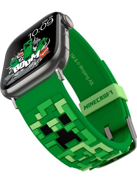 MobyFox Minecraft Λουράκι Σιλικόνης Creeper (Universal 22mm)