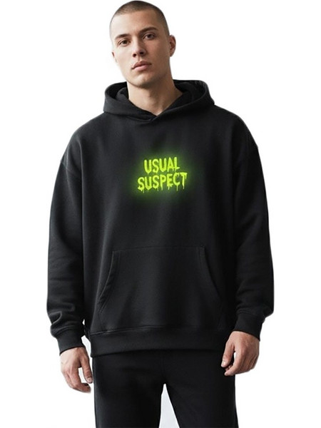 Apparel Studio Hoodie Usual Suspect Mickey Black AS2025-260113-BLK