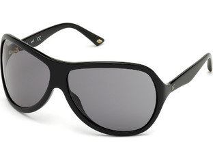 Web WE0290 01A Γυναικεία Γυαλιά Ηλίου Oversized Κοκάλινα Μαύρα με Μαύρο Polarized Φακό